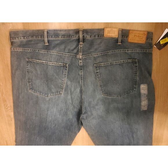 Polo Ralph Lauren Jeans 50x32 NWT The Hampton Relaxed Straight Denim Made Mexico - Picture 5 of 15